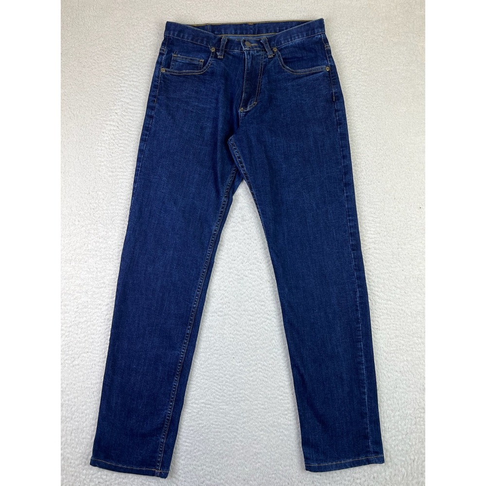Dearborn Tailored Fit Jeans Men's 31x33 Blue Stretch Denim Made In Chicago USA